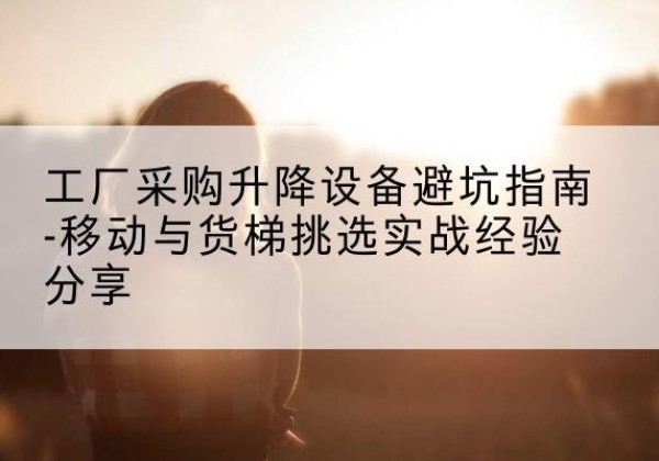 镇康移动式升降机怎么选-工厂采购升降设备避坑指南-移动与货梯挑选实战经验分享